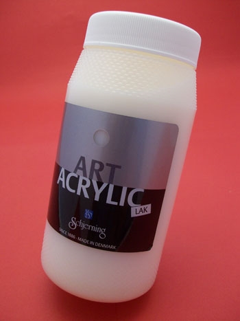 Art Acryllic Vandfast slut fernis halvblank 500ml